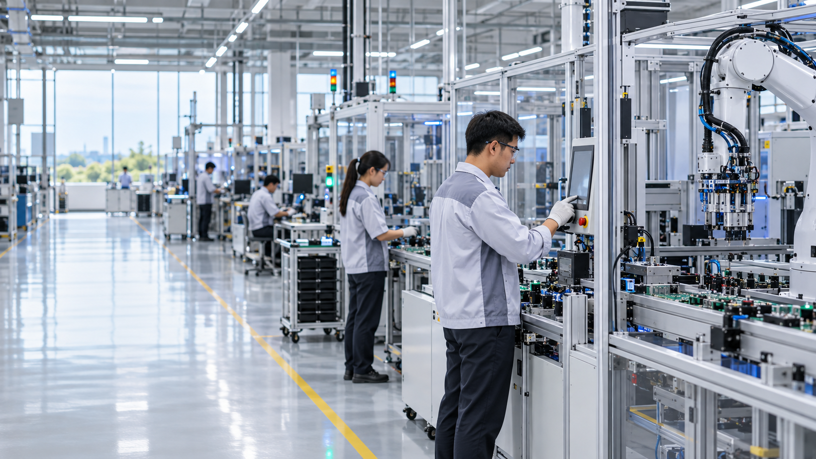 Modern intelligent manufacturing facility