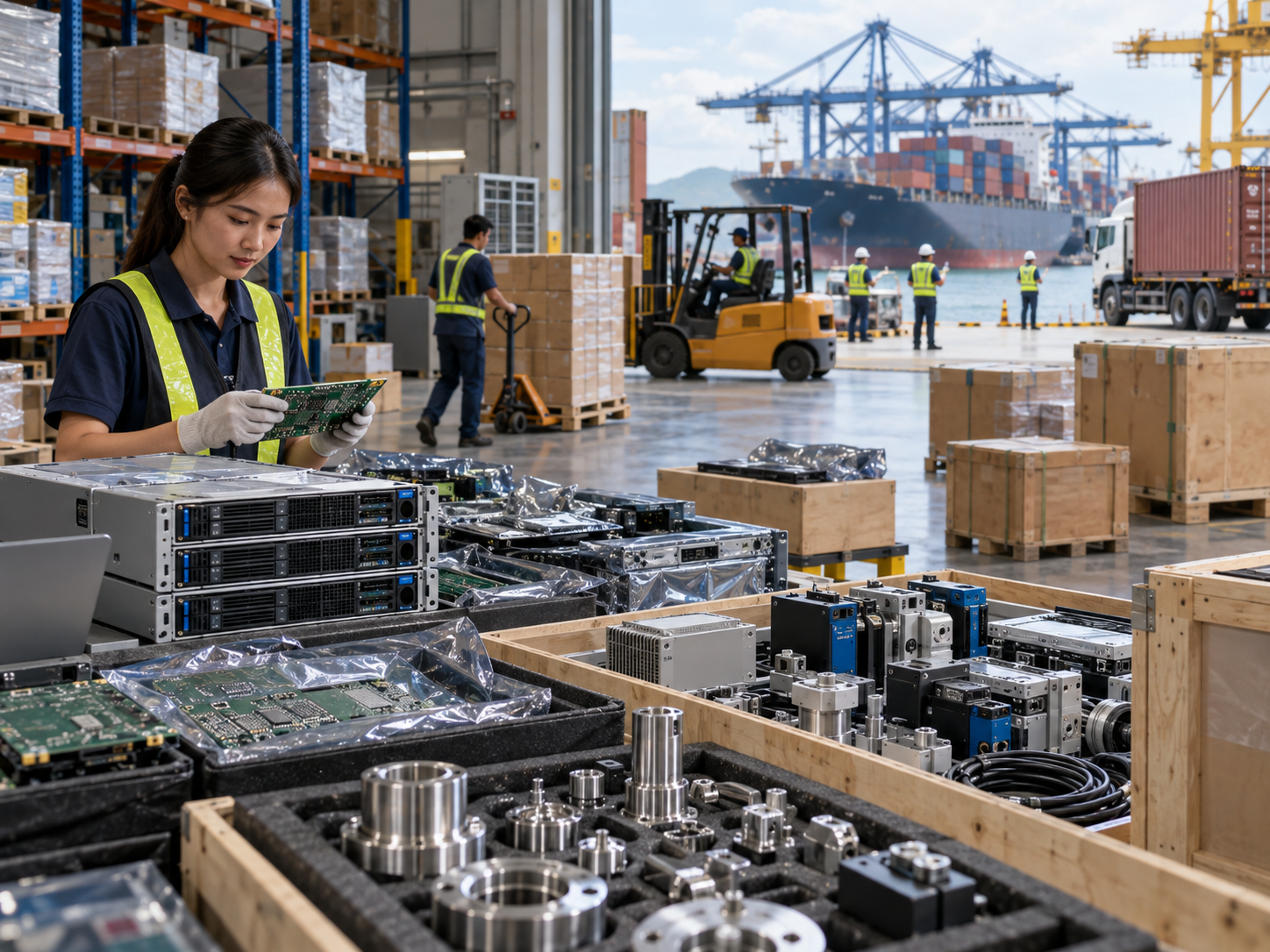 Technology hardware and international logistics
